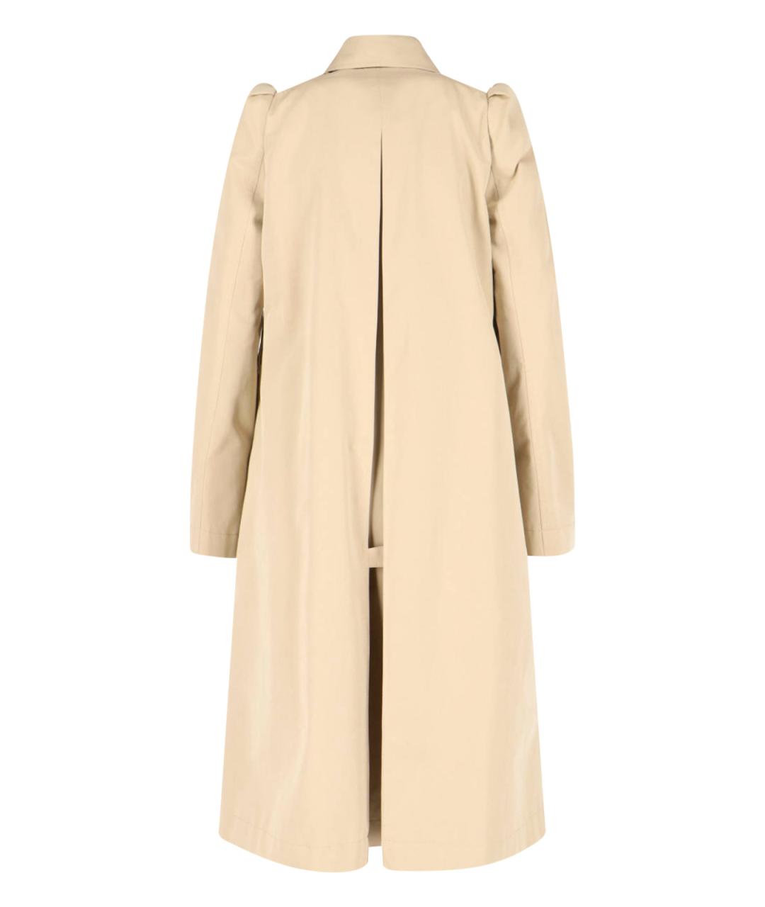ALEXANDER MCQUEEN Бежевый хлопковый тренч/плащ, фото 3