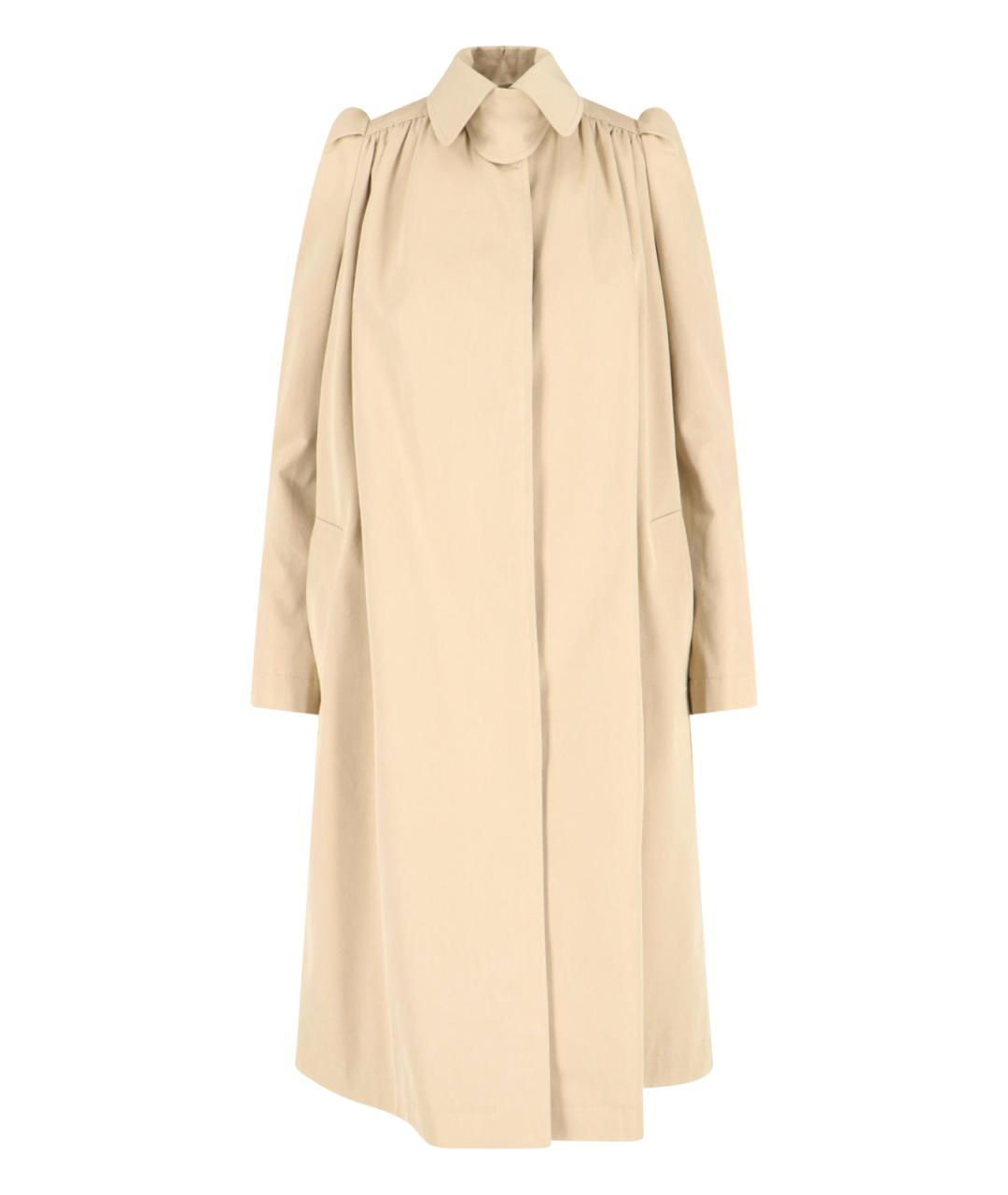 ALEXANDER MCQUEEN Бежевый хлопковый тренч/плащ, фото 2