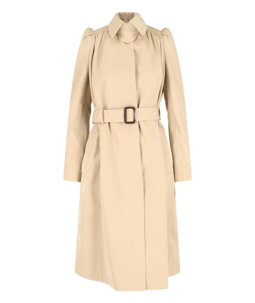 ALEXANDER MCQUEEN Бежевый хлопковый тренч/плащ, фото 1