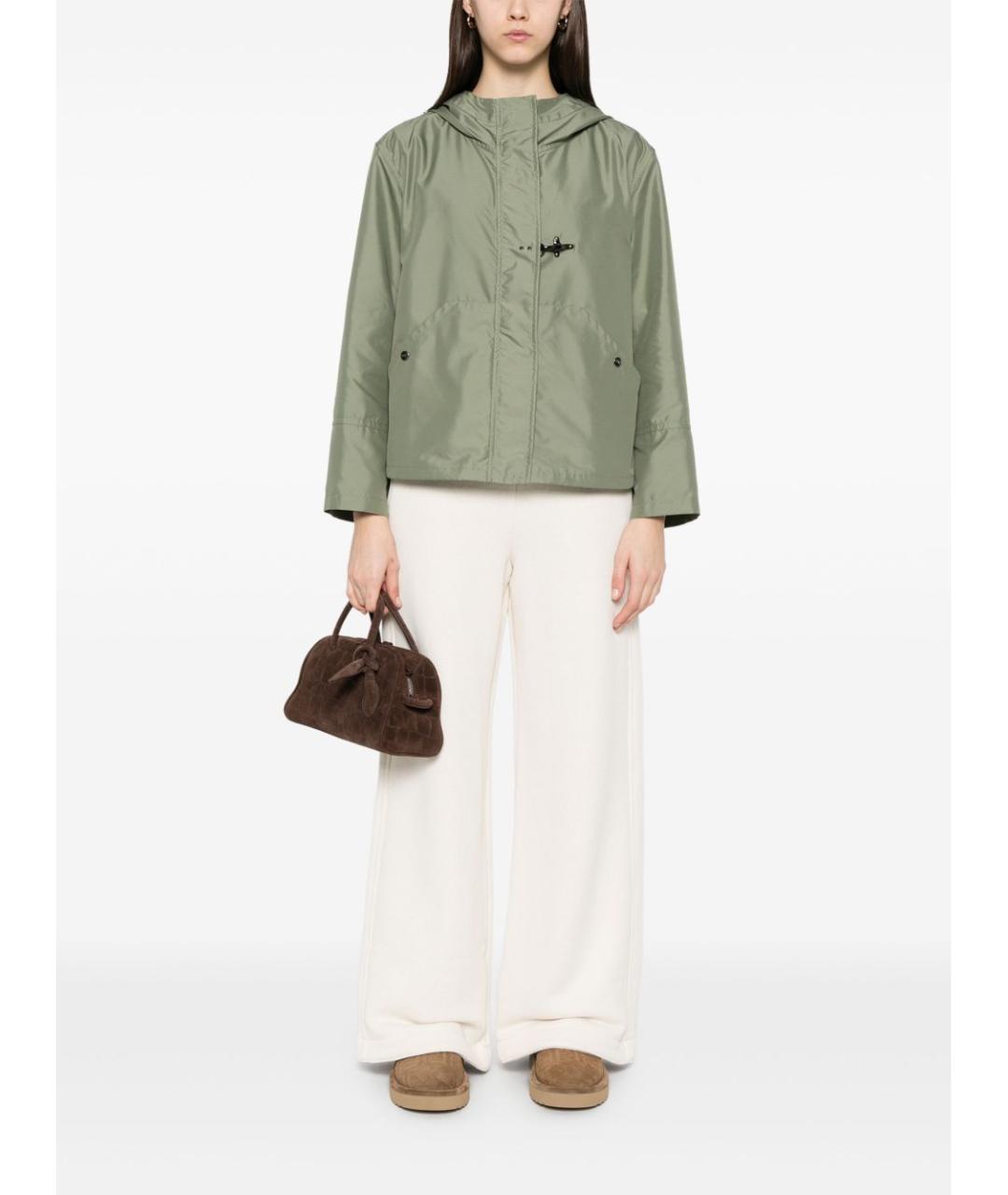 FAY Зеленая полиэстеровая куртка, фото 5