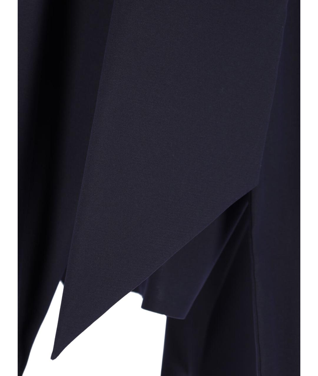 SAINT LAURENT Темно-синяя шелковая блузы, фото 5
