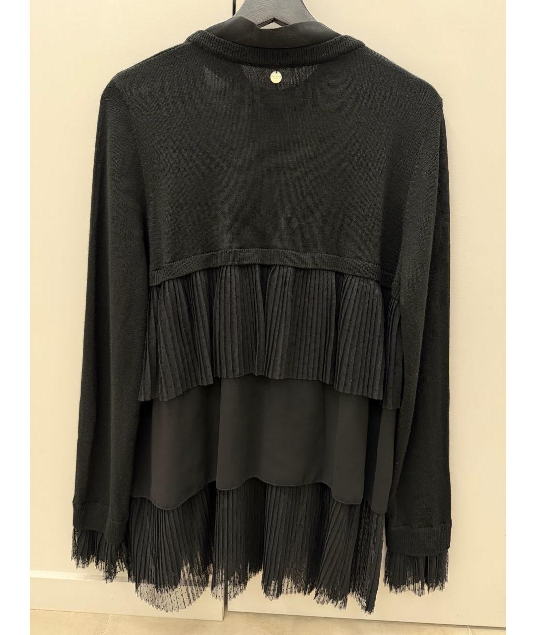 TWIN-SET Черный шерстяной джемпер / свитер, фото 2