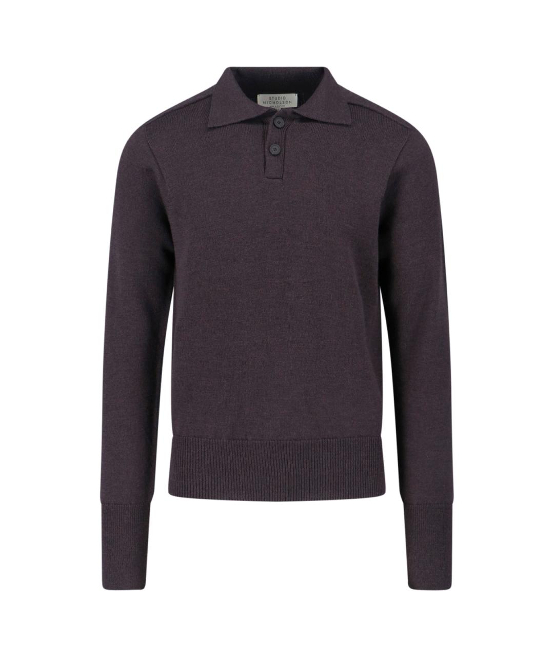 STUDIO NICHOLSON Коричневый шерстяной джемпер / свитер, фото 1