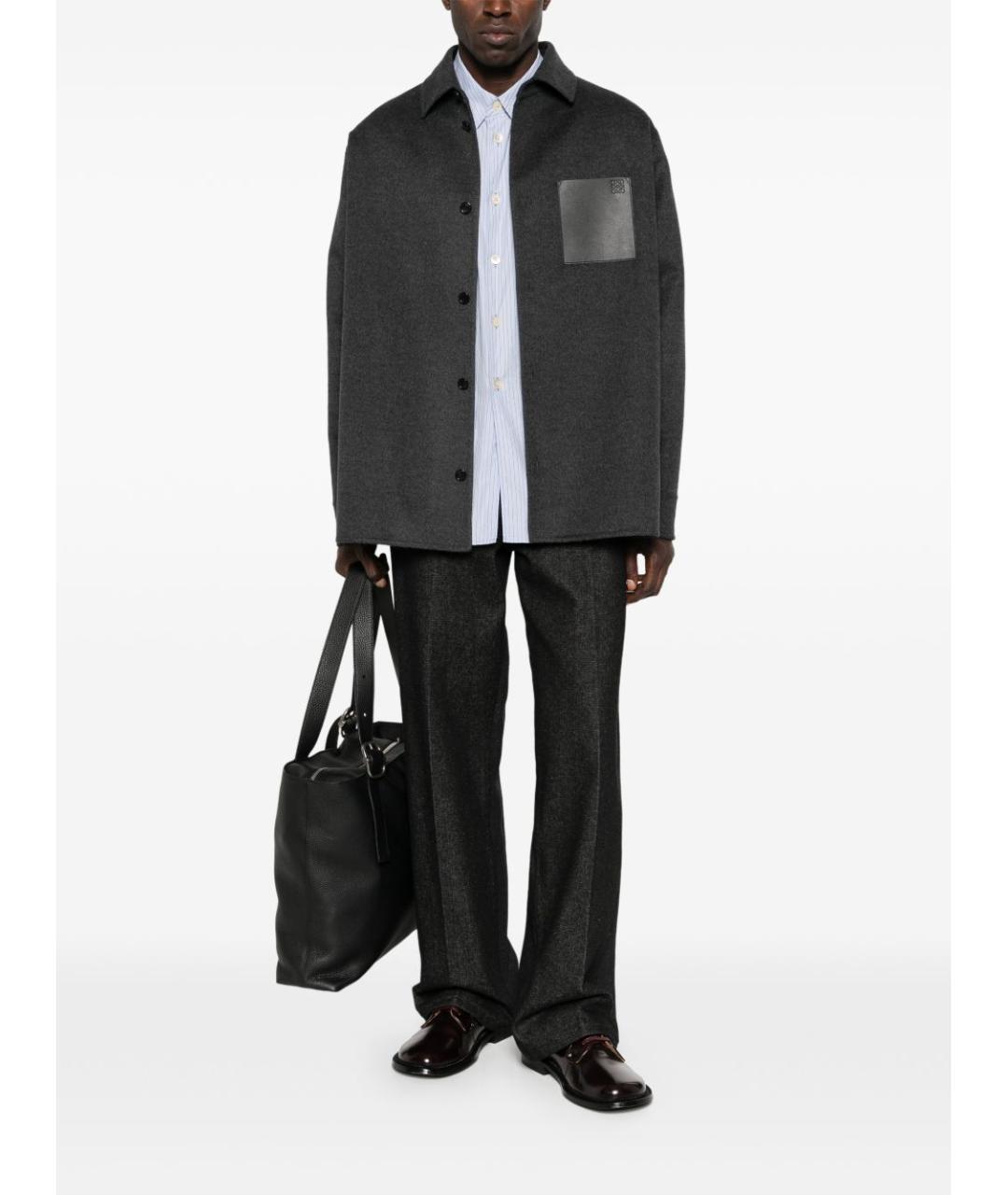 LOEWE Серая шерстяная куртка, фото 4