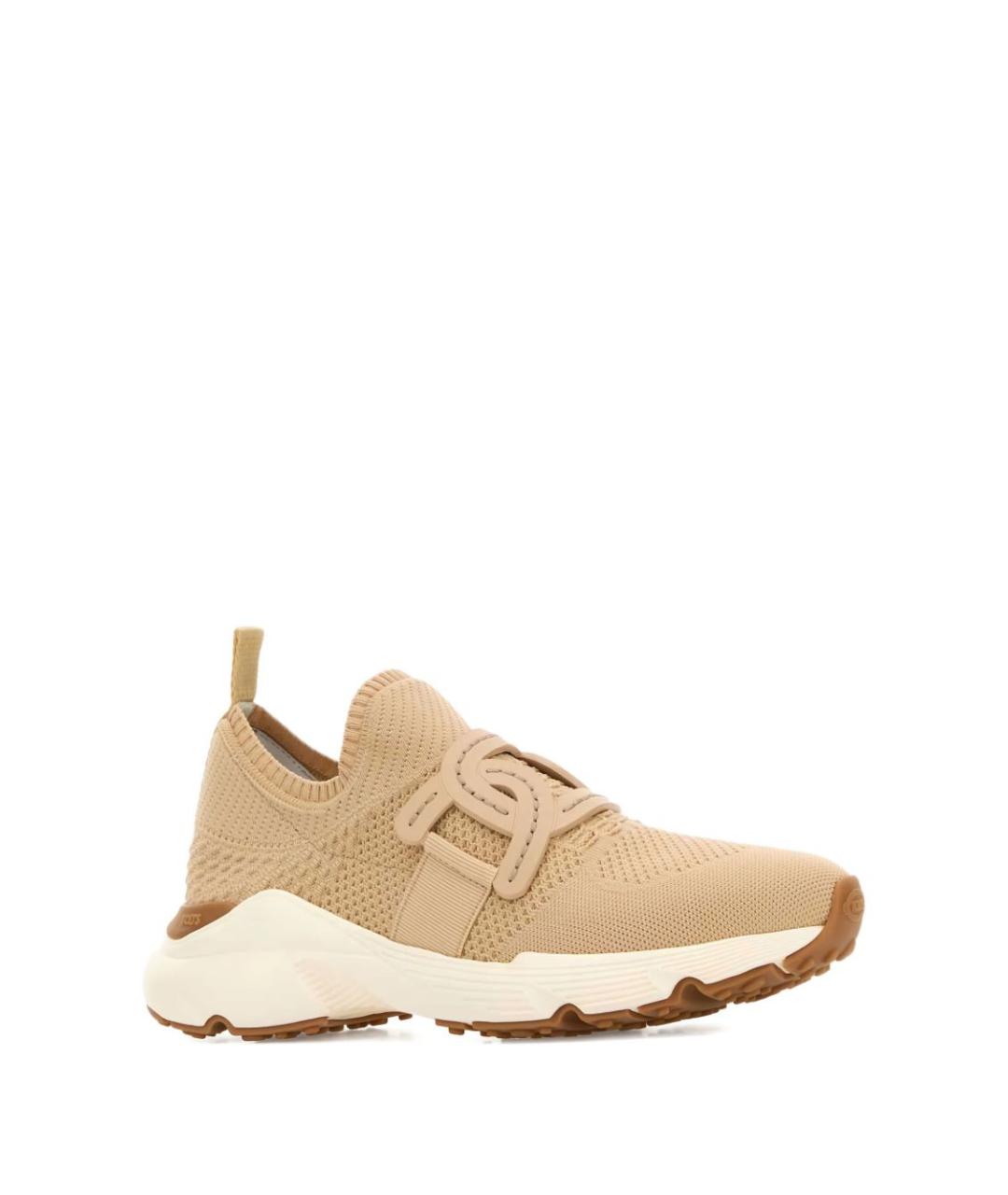 TOD'S Бежевые текстильные кроссовки, фото 2
