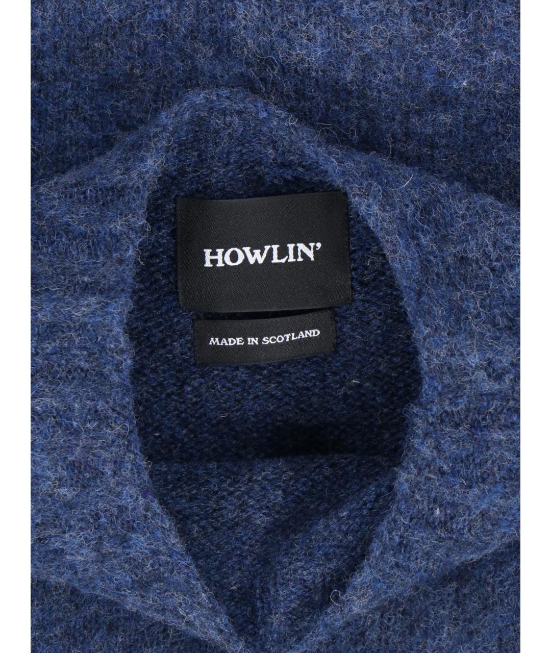 HOWLIN Синий шерстяной джемпер / свитер, фото 3