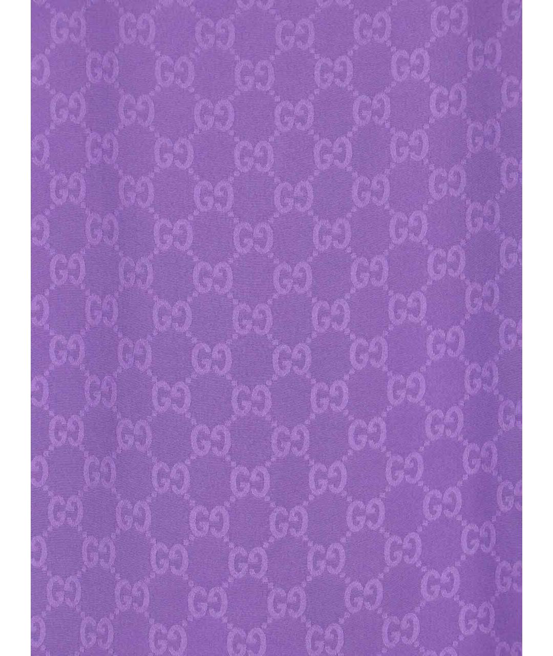GUCCI Фиолетовая шелковая рубашка, фото 3