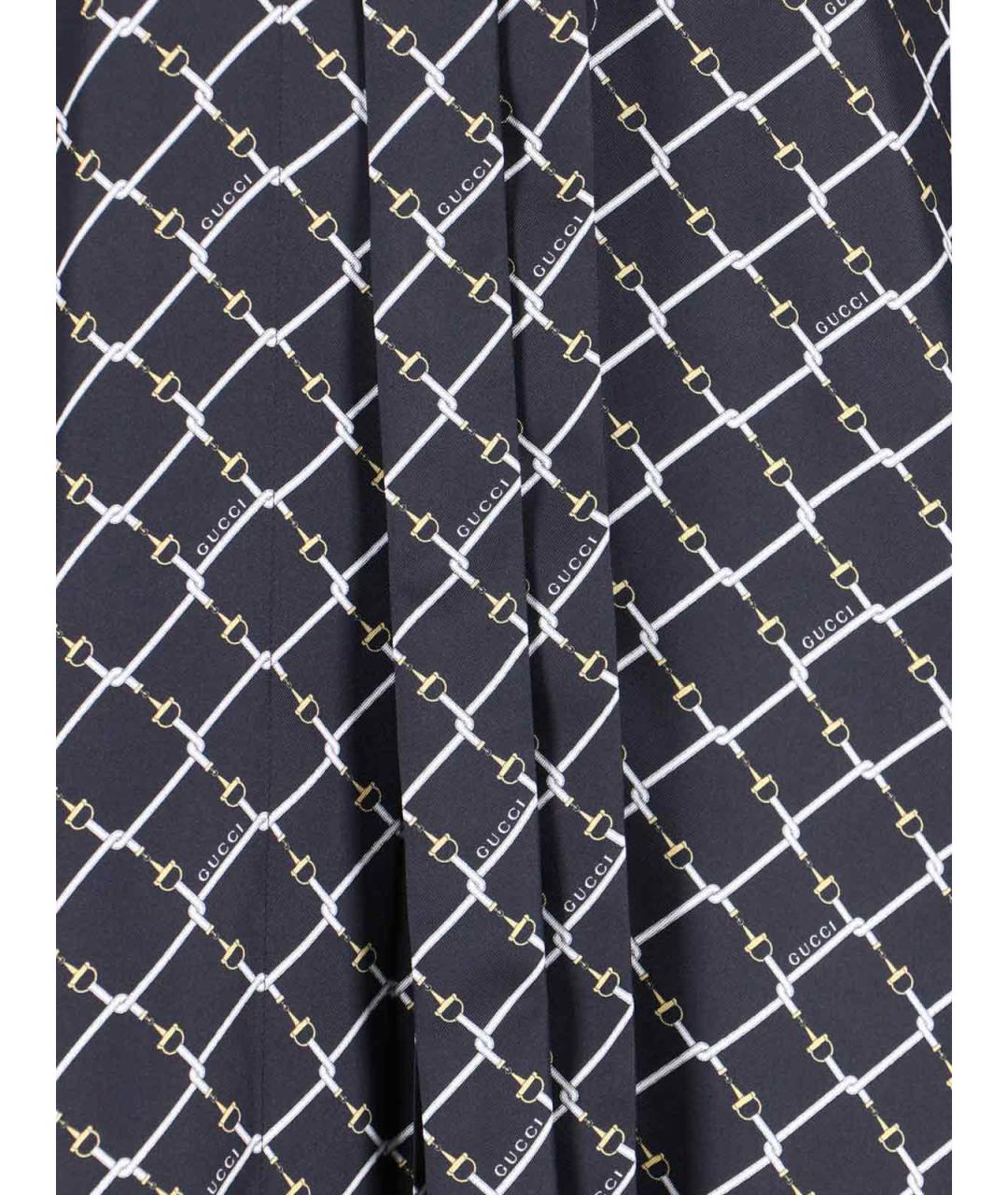 GUCCI Черное шелковое платье, фото 4