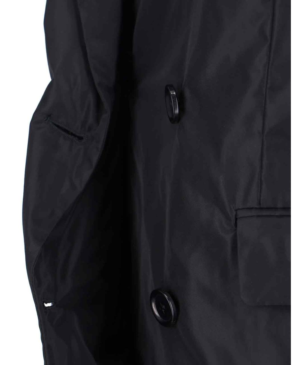 ASPESI Черный полиэстеровый тренч/плащ, фото 3