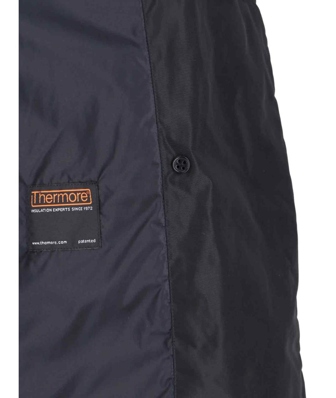 ASPESI Черный полиэстеровый тренч/плащ, фото 4