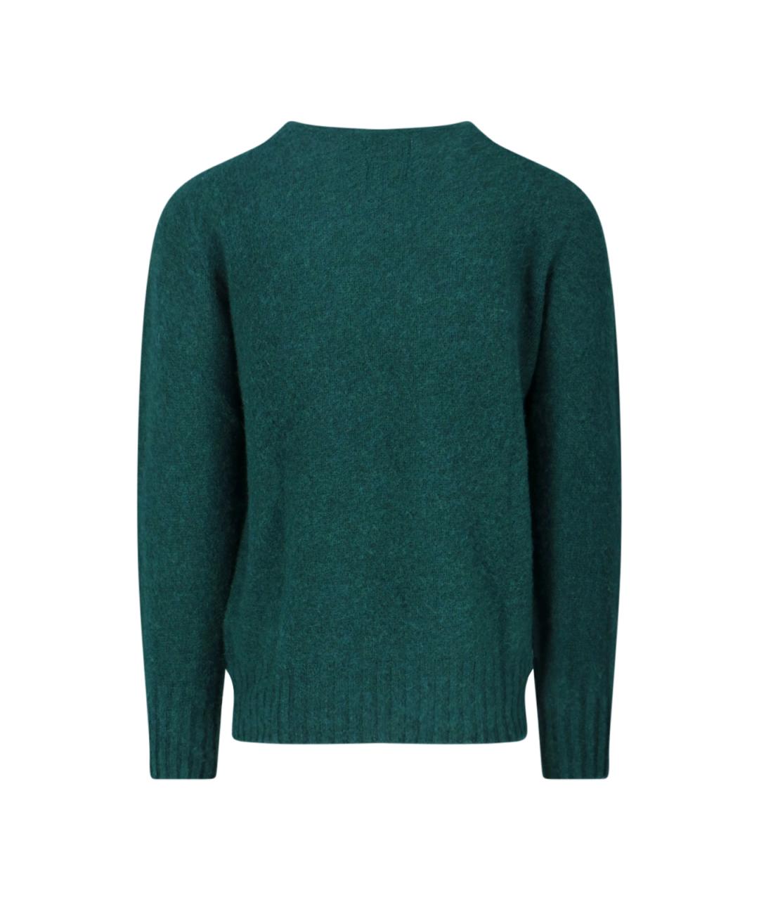 HOWLIN Зеленый шерстяной джемпер / свитер, фото 2