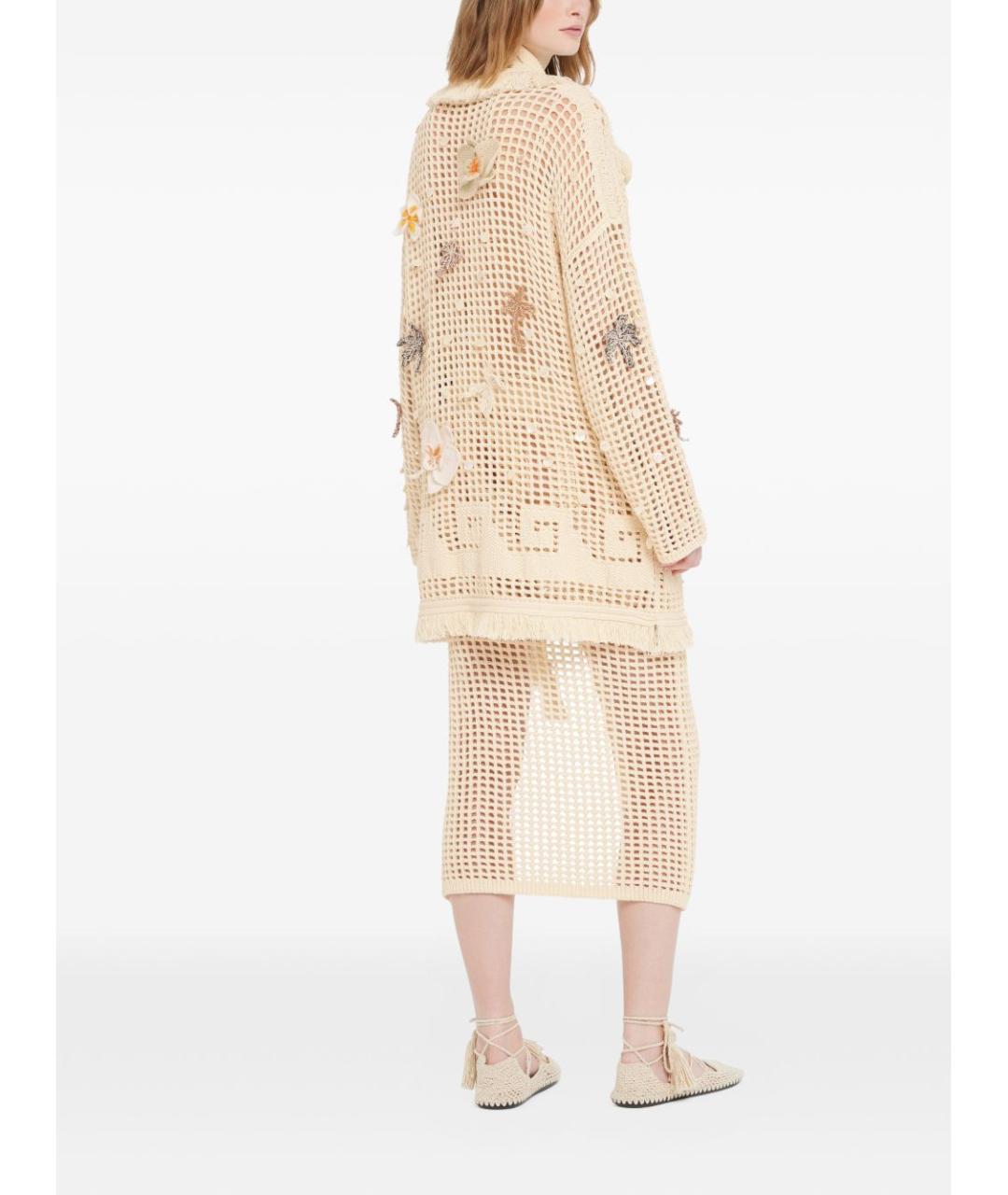 ALANUI Бежевый хлопковый кардиган, фото 2