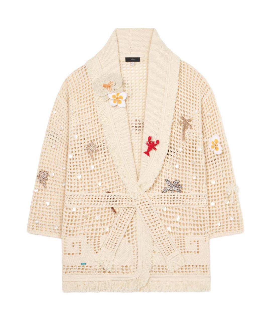 ALANUI Бежевый хлопковый кардиган, фото 1