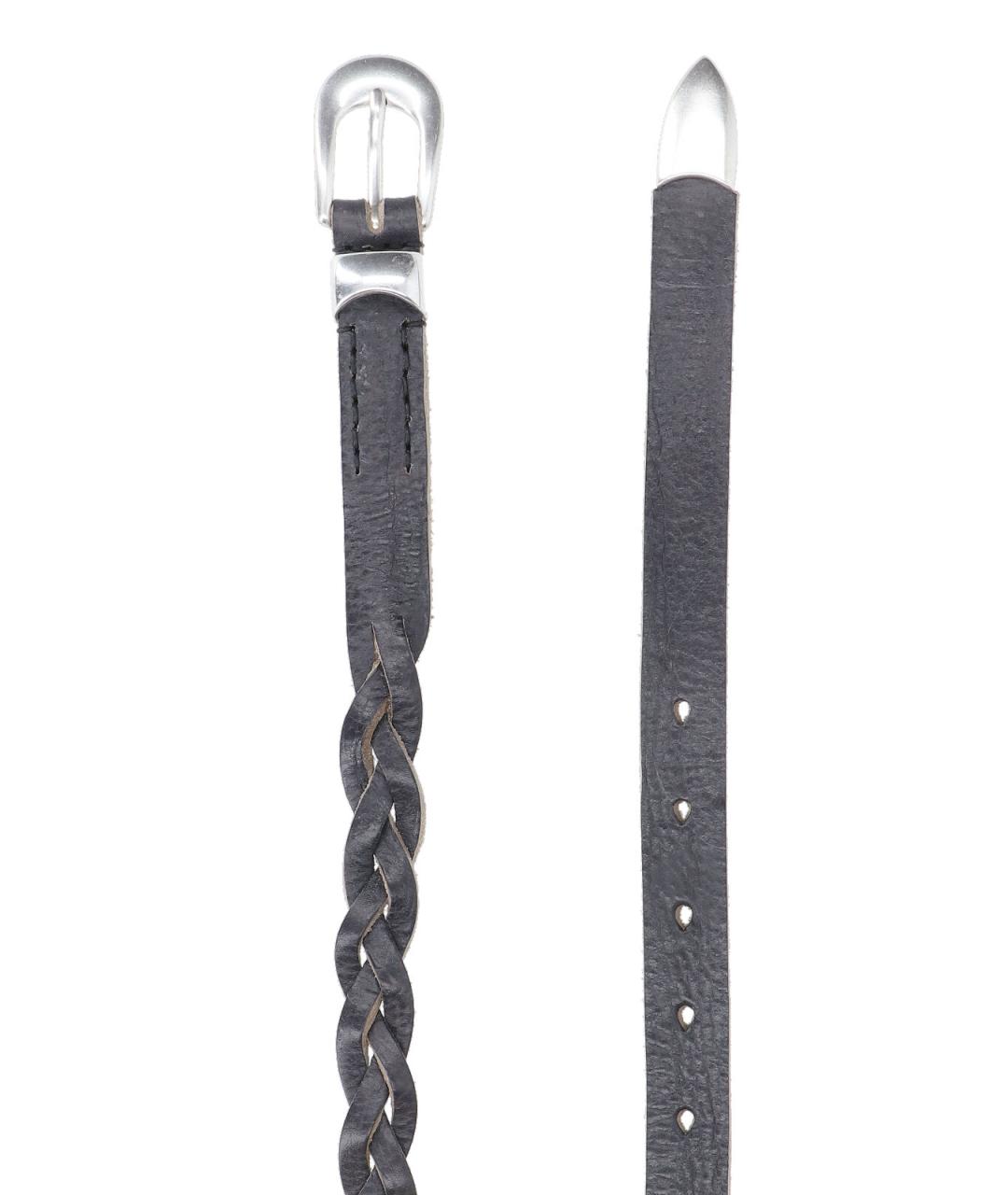 OUR LEGACY Черный кожаный ремень, фото 2