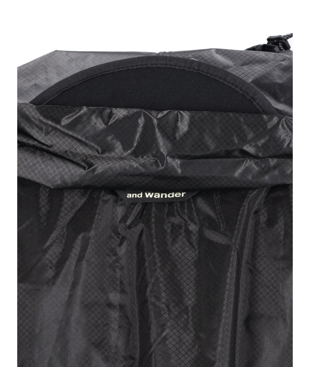 AND WANDER Черный полиамидовый тренч / плащ, фото 3