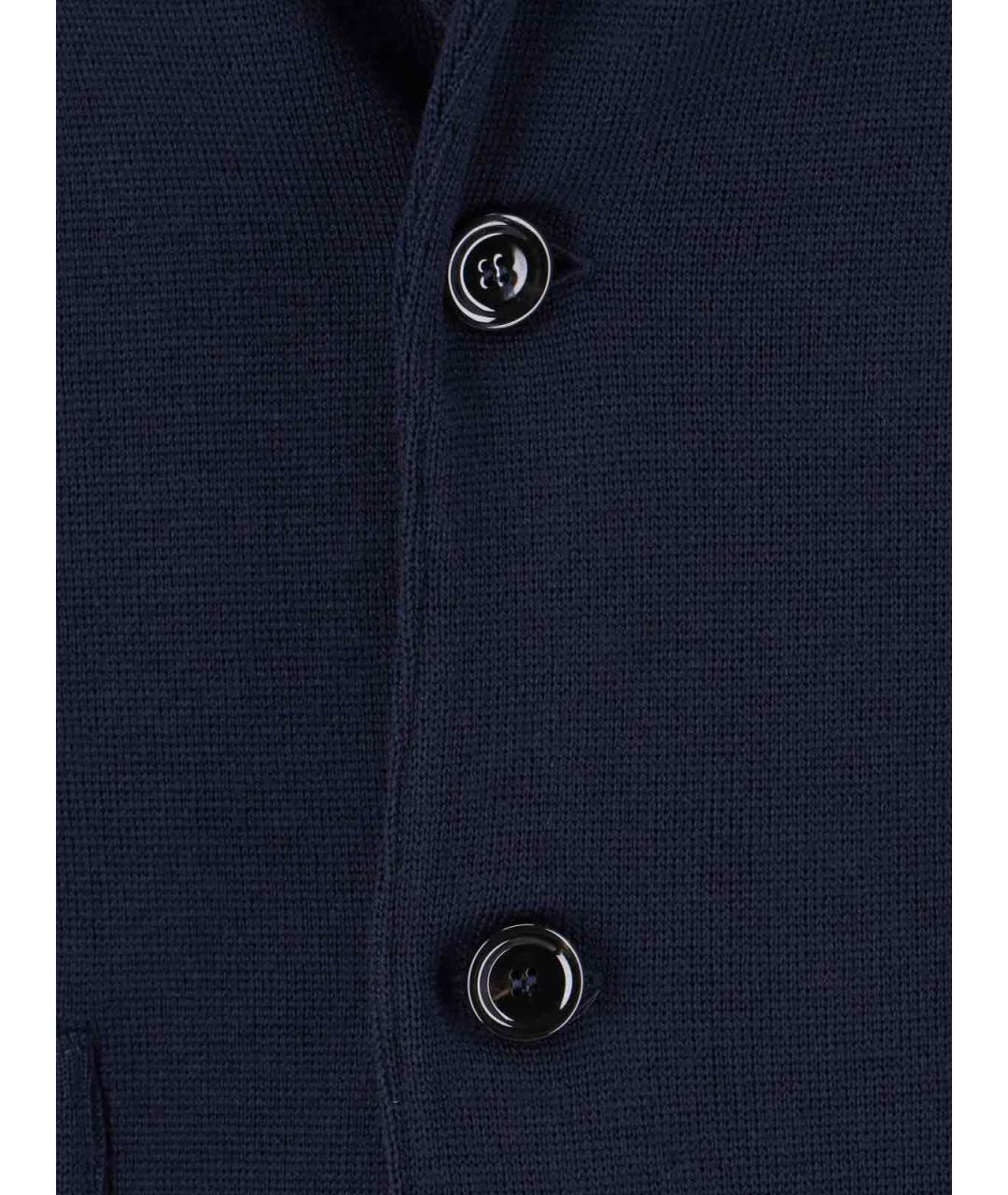 LARDINI Синий шерстяной пиджак, фото 4