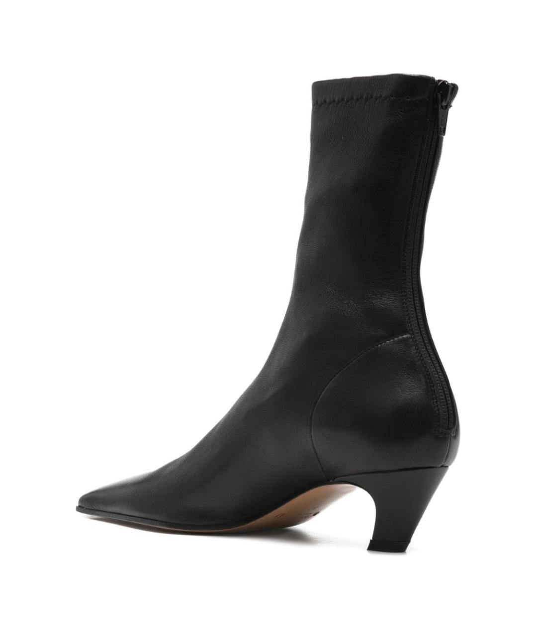 KHAITE Черные кожаные ботильоны, фото 4