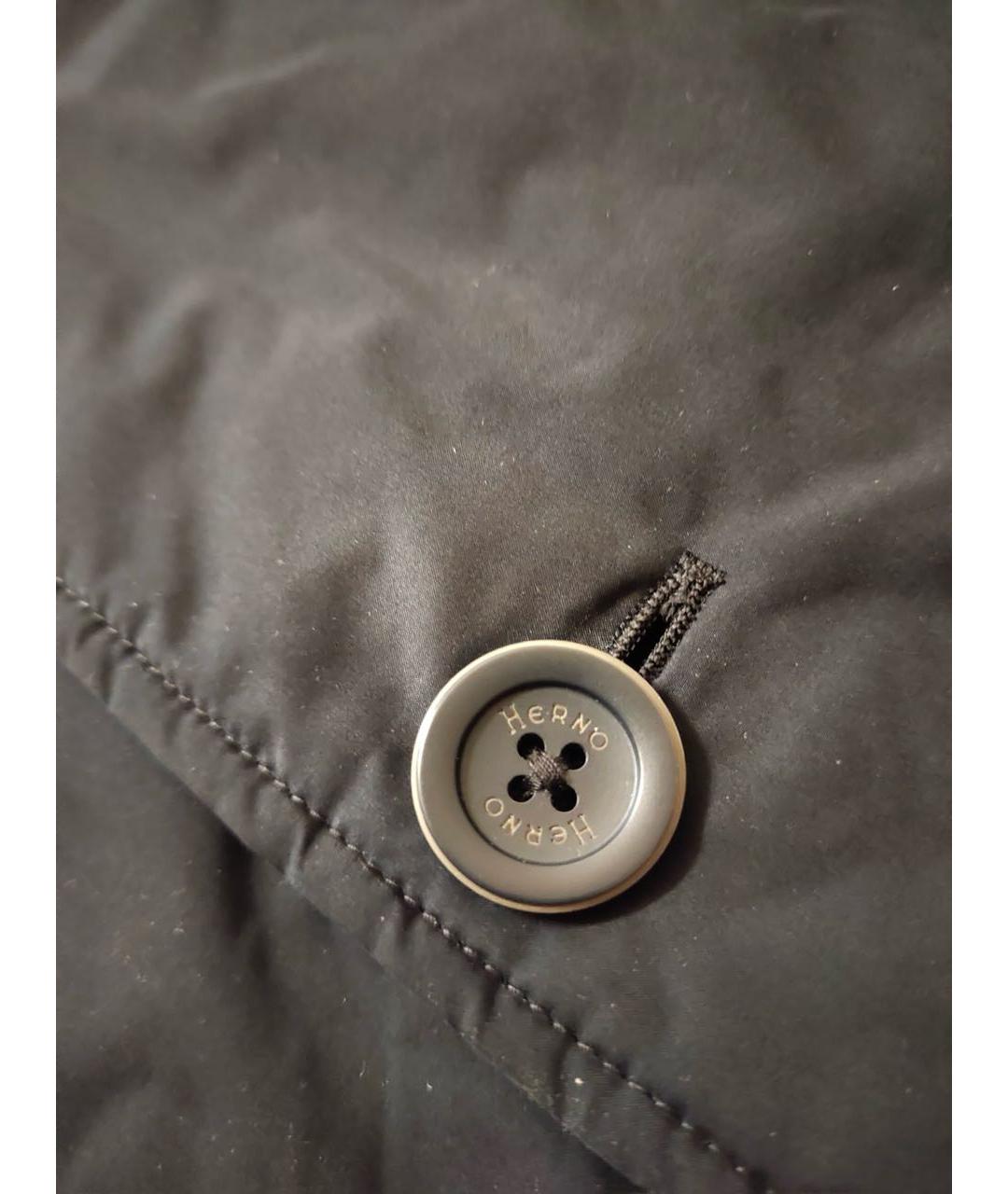 HERNO Синий полиэстеровый пуховик, фото 4