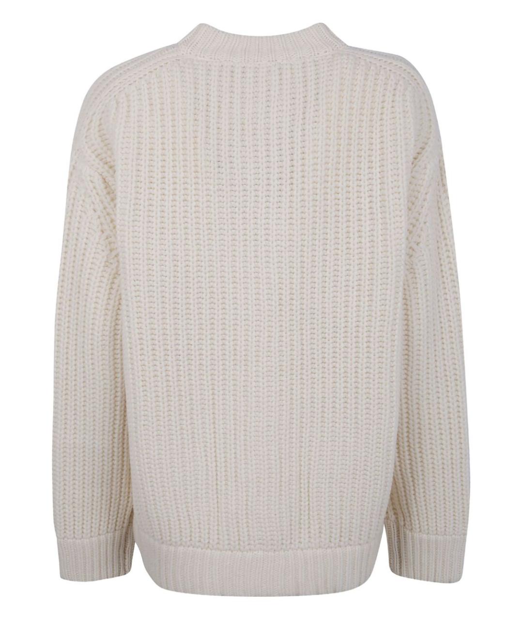 SEMICOUTURE Белый шерстяной кардиган, фото 2