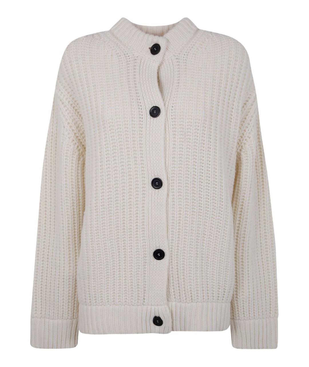 SEMICOUTURE Белый шерстяной кардиган, фото 1