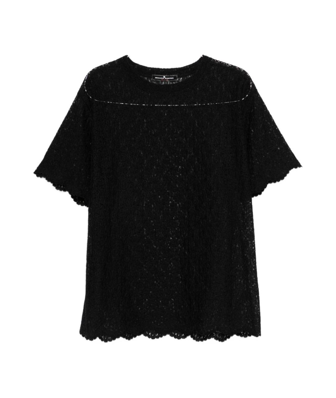 ERMANNO SCERVINO Черная полиэстеровая футболка, фото 1