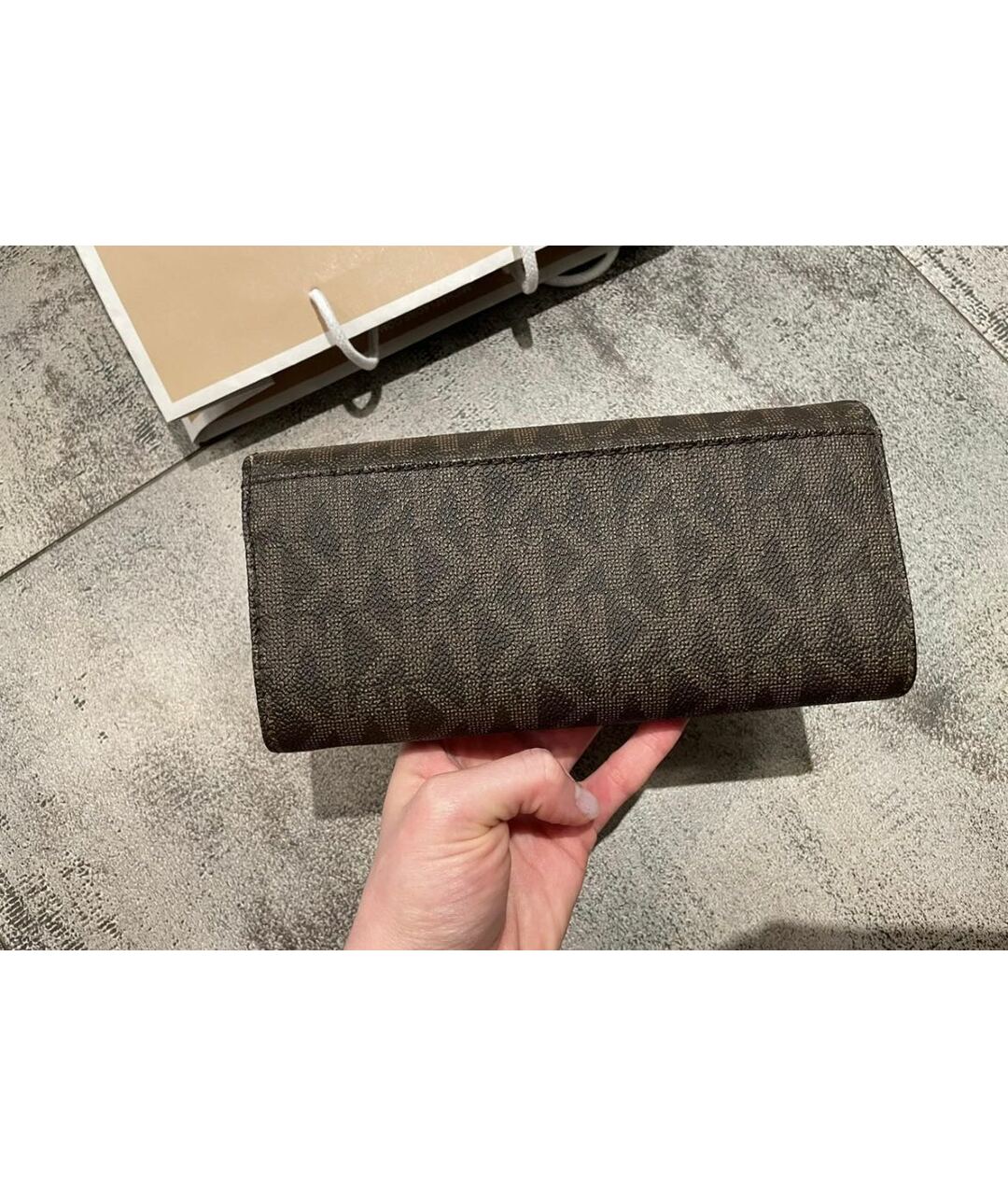 MICHAEL KORS Коричневый кожаный кошелек, фото 2