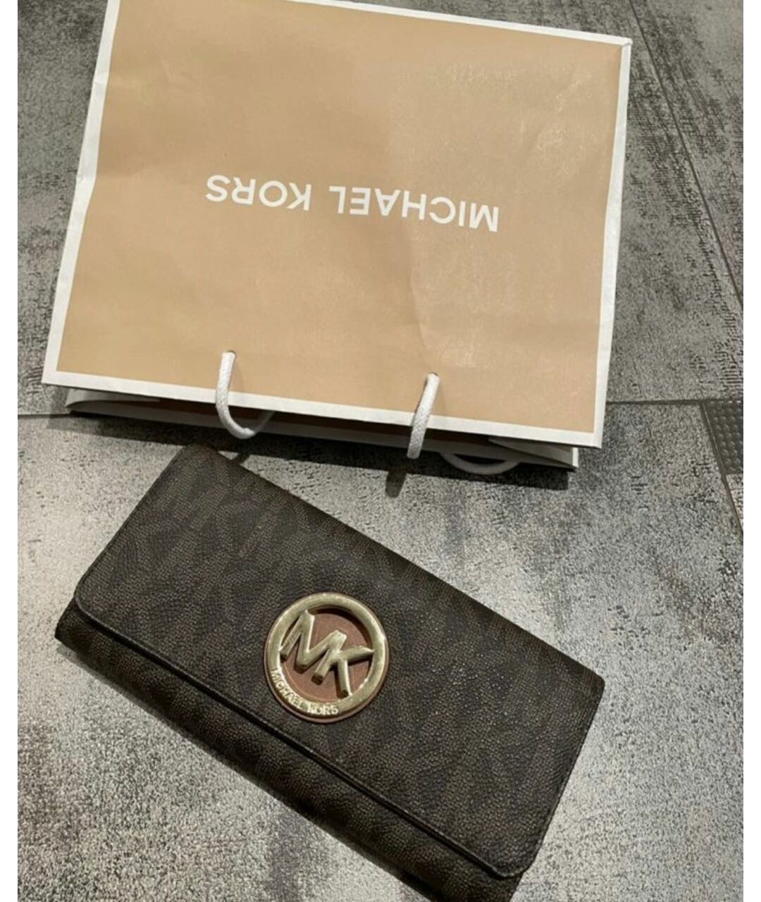 MICHAEL KORS Коричневый кожаный кошелек, фото 3