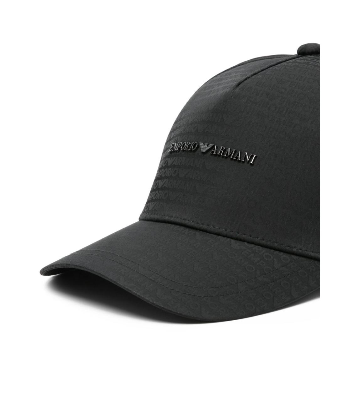 EMPORIO ARMANI Черная синтетическая кепка/бейсболка, фото 3