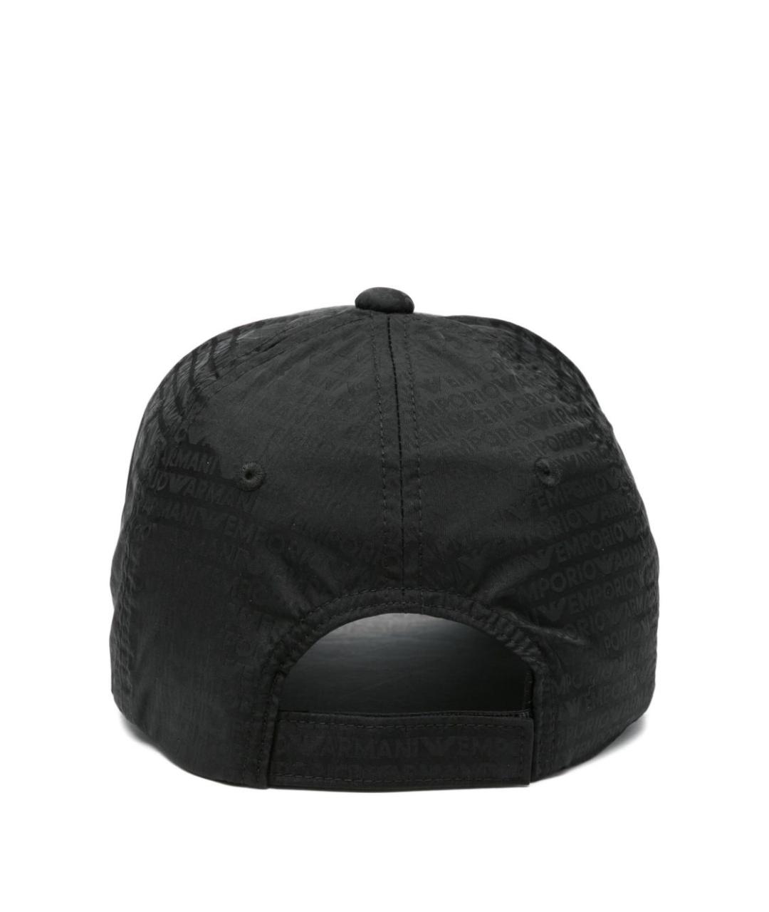 EMPORIO ARMANI Черная синтетическая кепка/бейсболка, фото 2