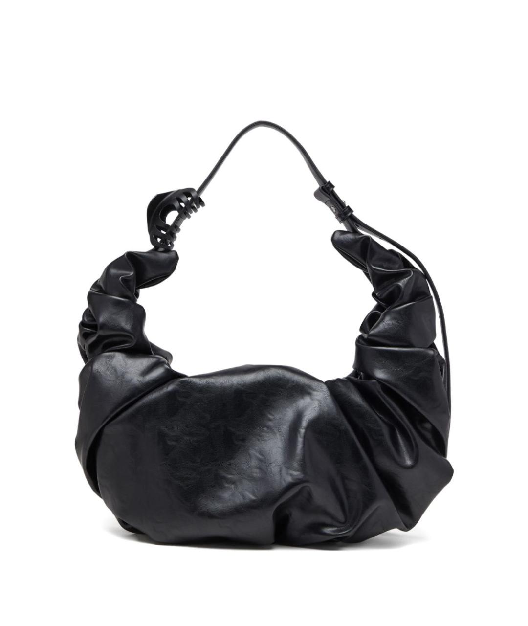 DIESEL Черная сумка через плечо из искусственной кожи, фото 1