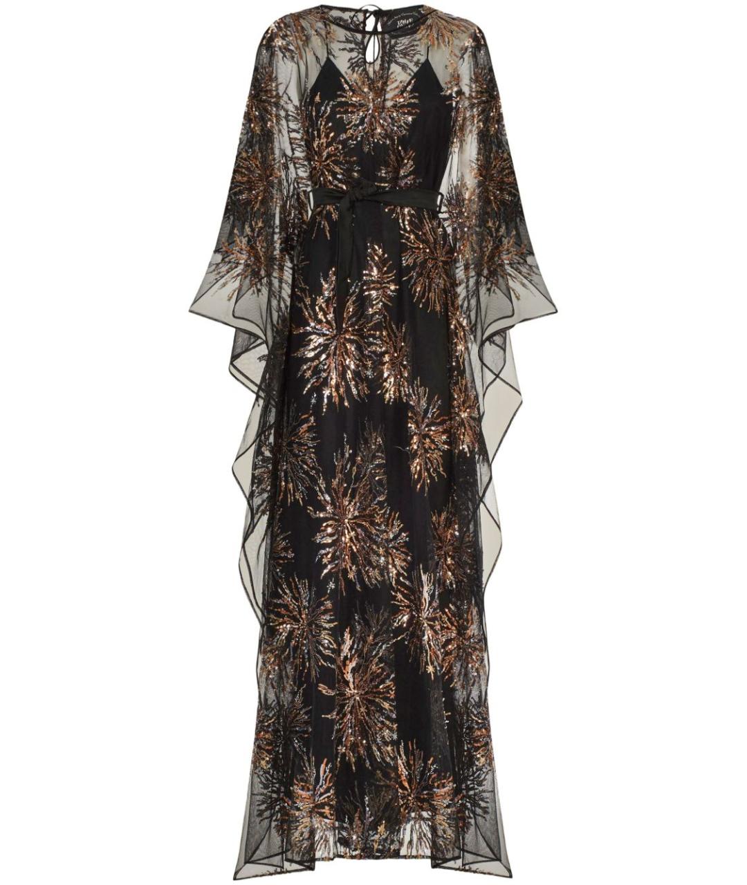 TALLER MARMO Черная полиэстеровая туника, фото 1