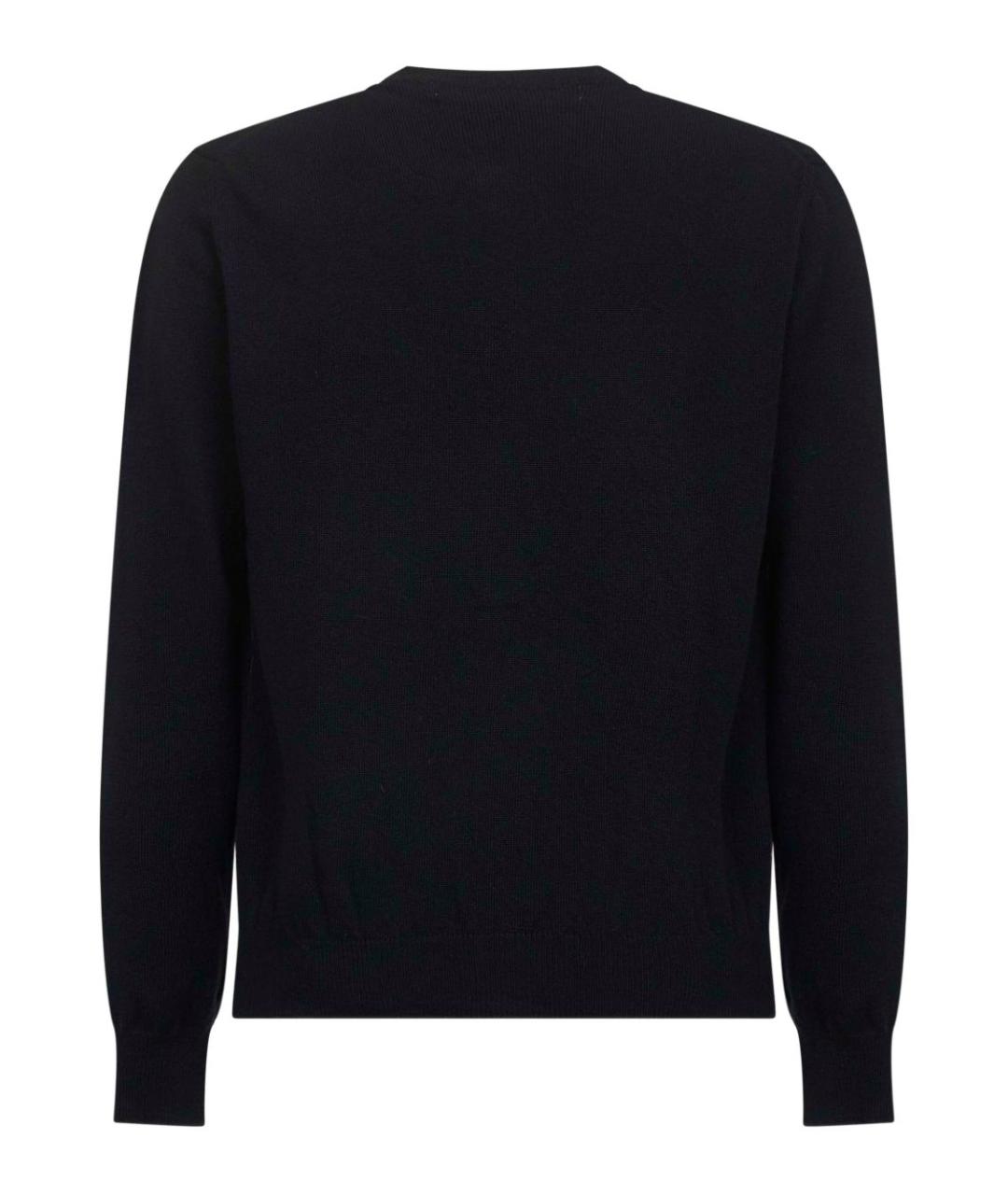 COMME DES GARÇONS Черный шерстяной кардиган, фото 5