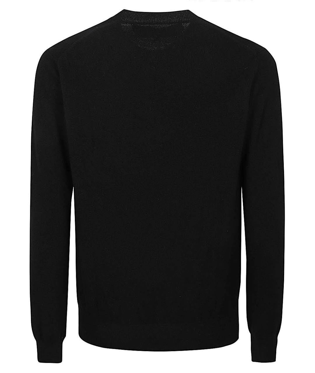 COMME DES GARÇONS Черный шерстяной кардиган, фото 3