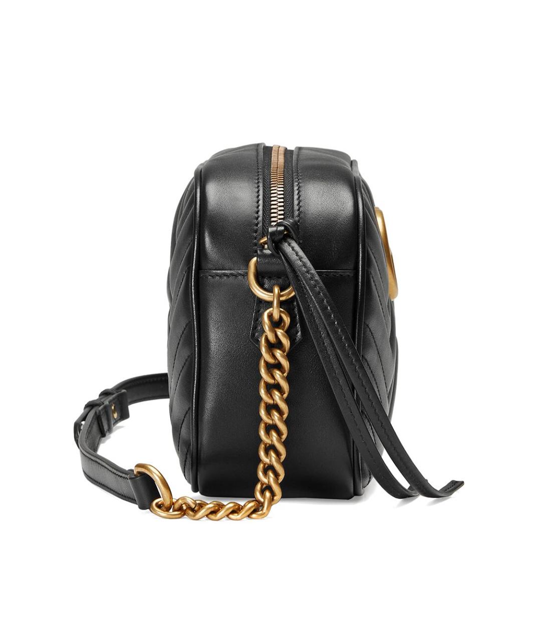 GUCCI Черная кожаная сумка через плечо, фото 8