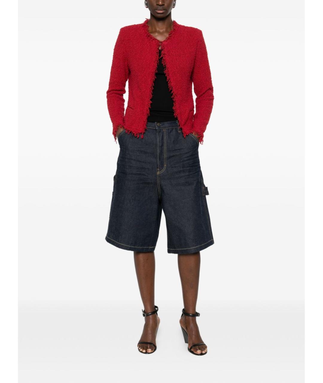 IRO Красный хлопковый жакет/пиджак, фото 3