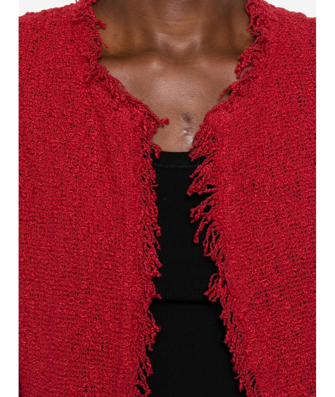 IRO Красный хлопковый жакет/пиджак, фото 5