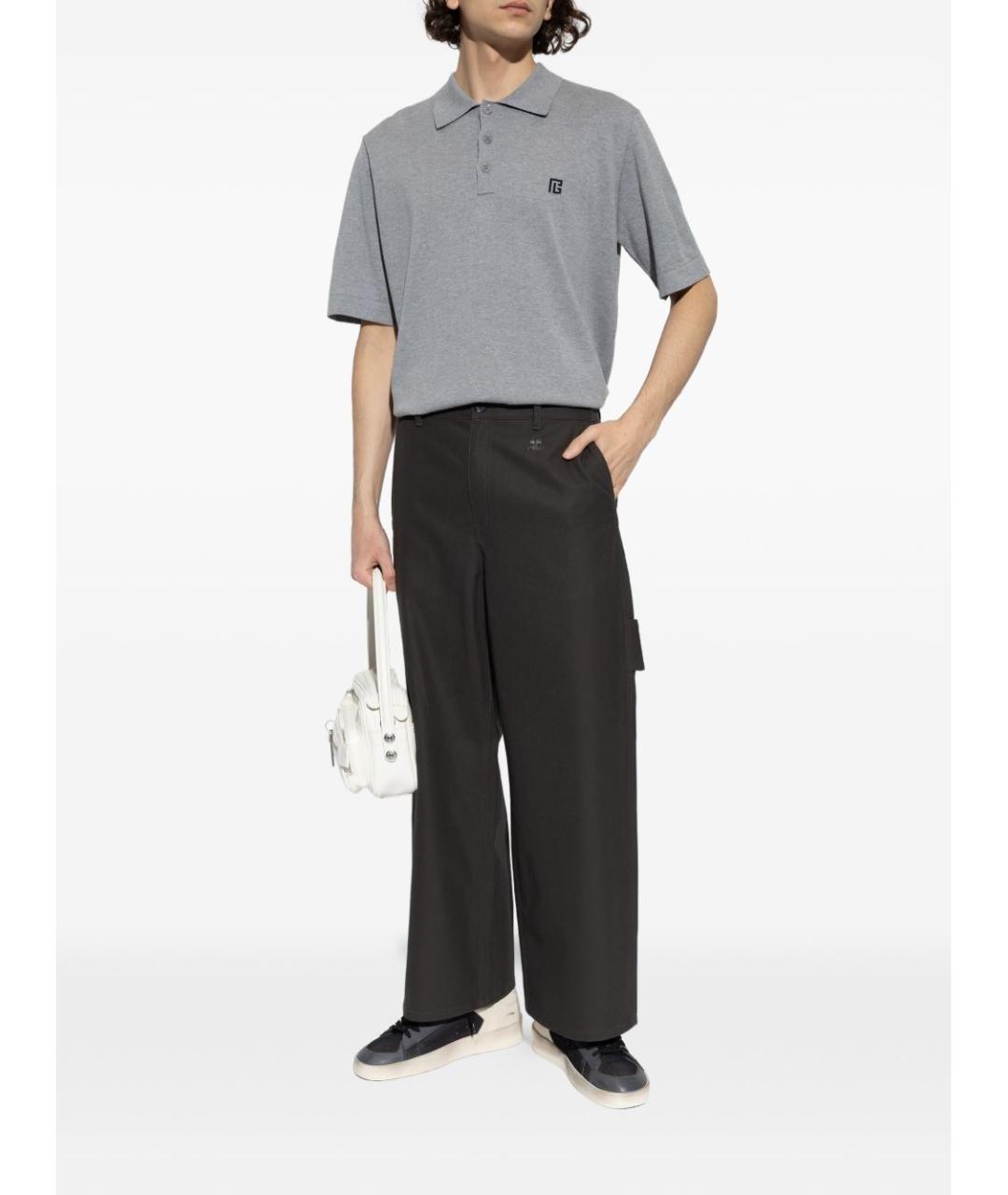 GOLDEN GOOSE DELUXE BRAND Серые кожаные низкие кроссовки / кеды, фото 4