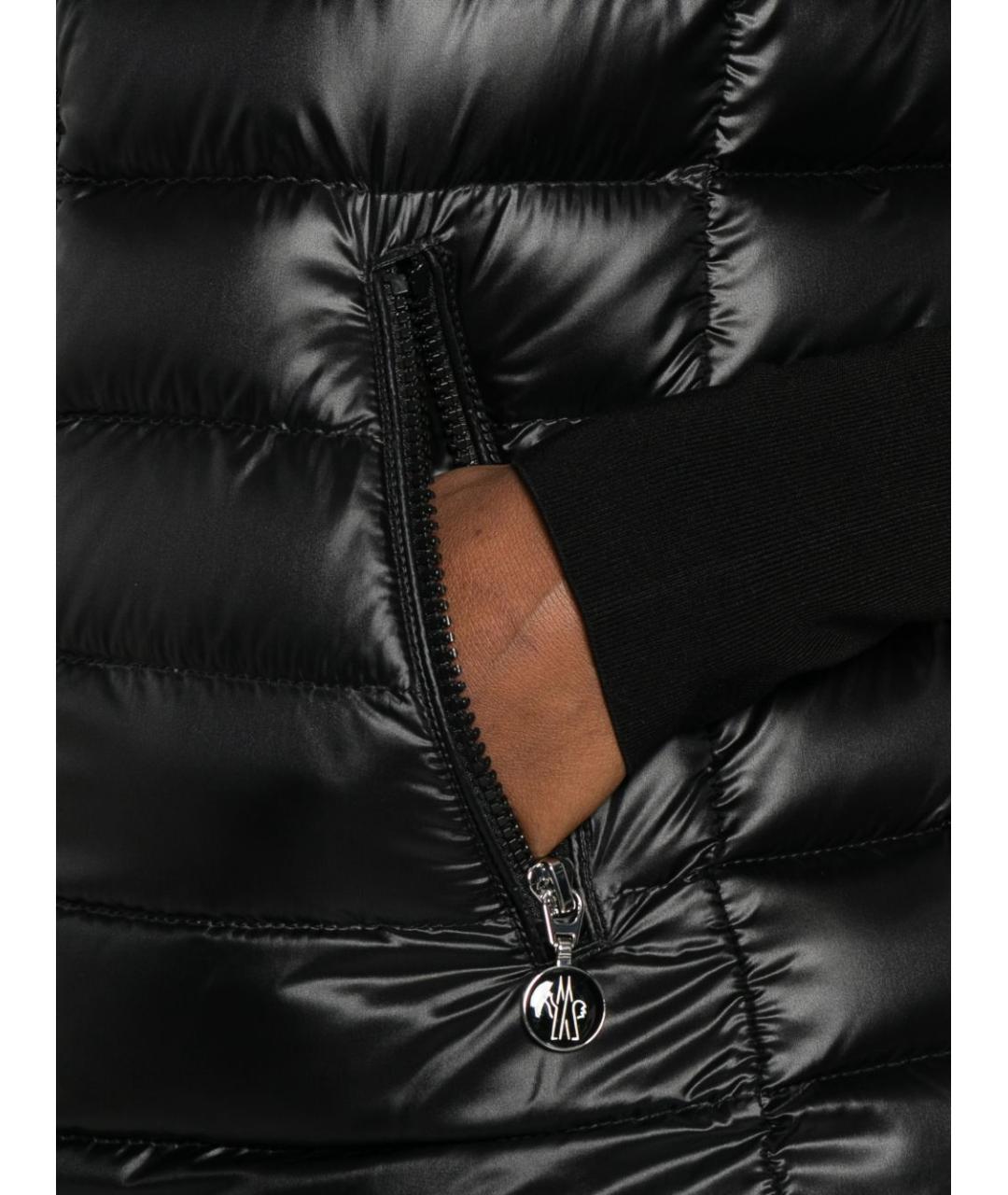 MONCLER Черный жилет, фото 4