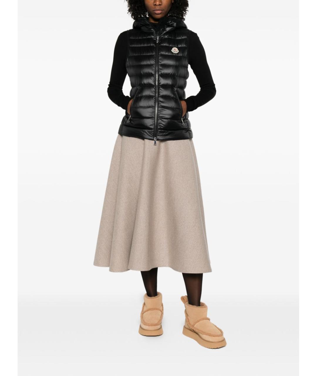 MONCLER Черный жилет, фото 5