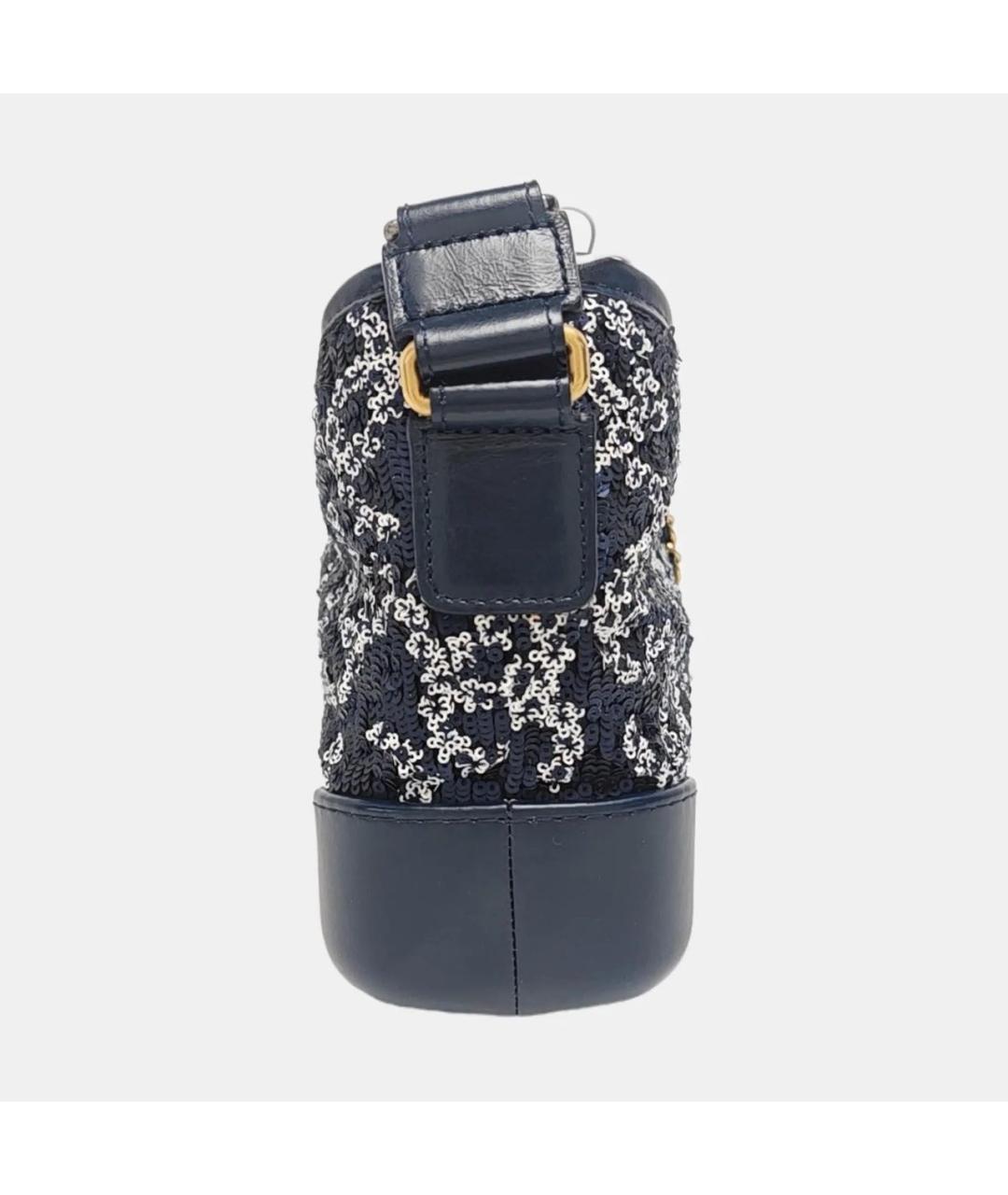 CHANEL Синяя кожаная сумка через плечо, фото 3