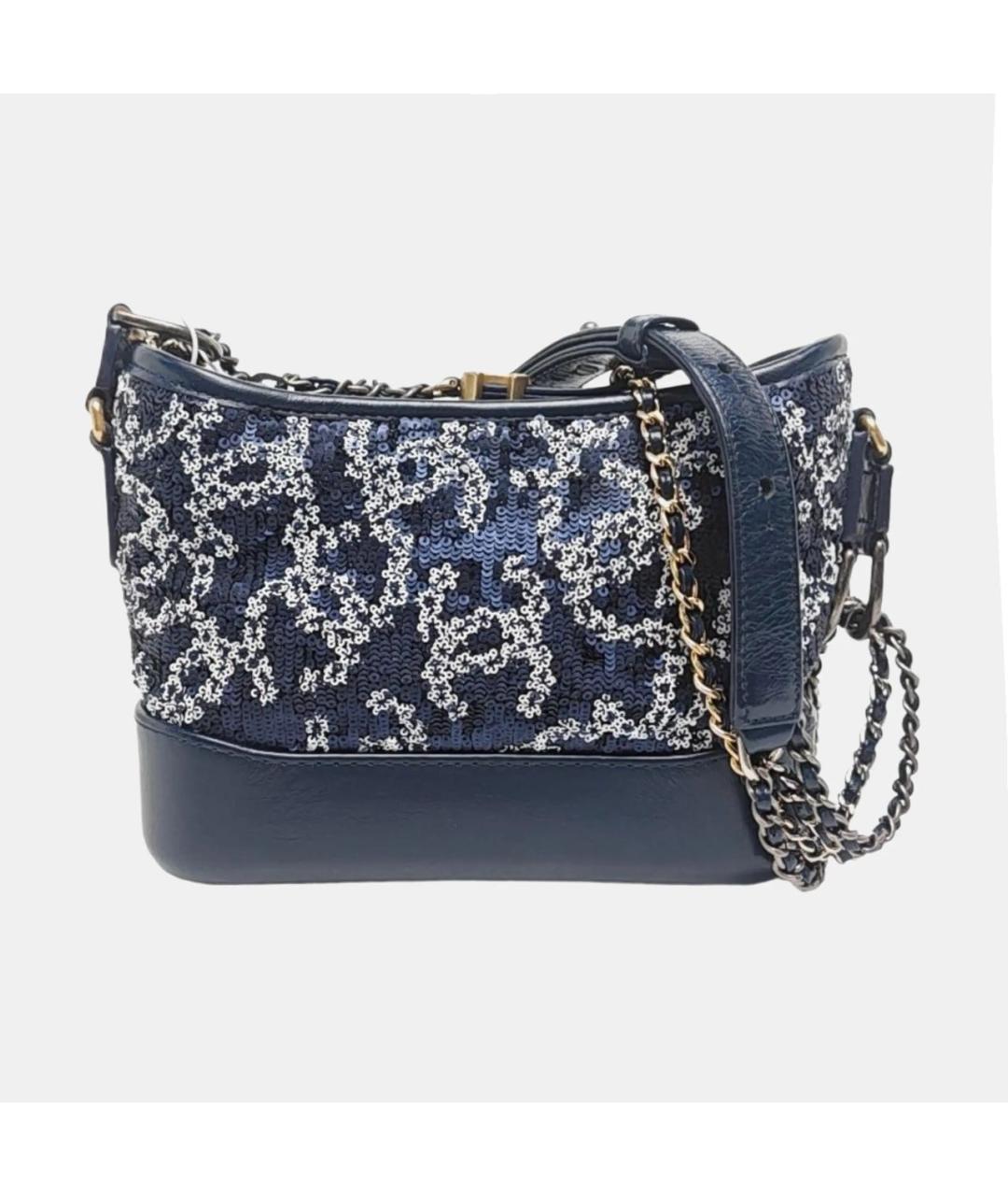 CHANEL Синяя кожаная сумка через плечо, фото 6