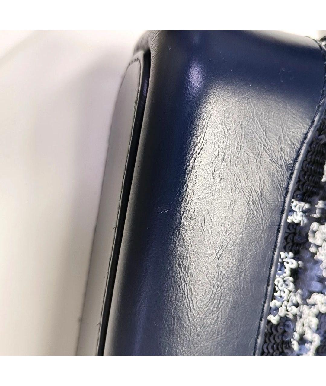 CHANEL Синяя кожаная сумка через плечо, фото 8