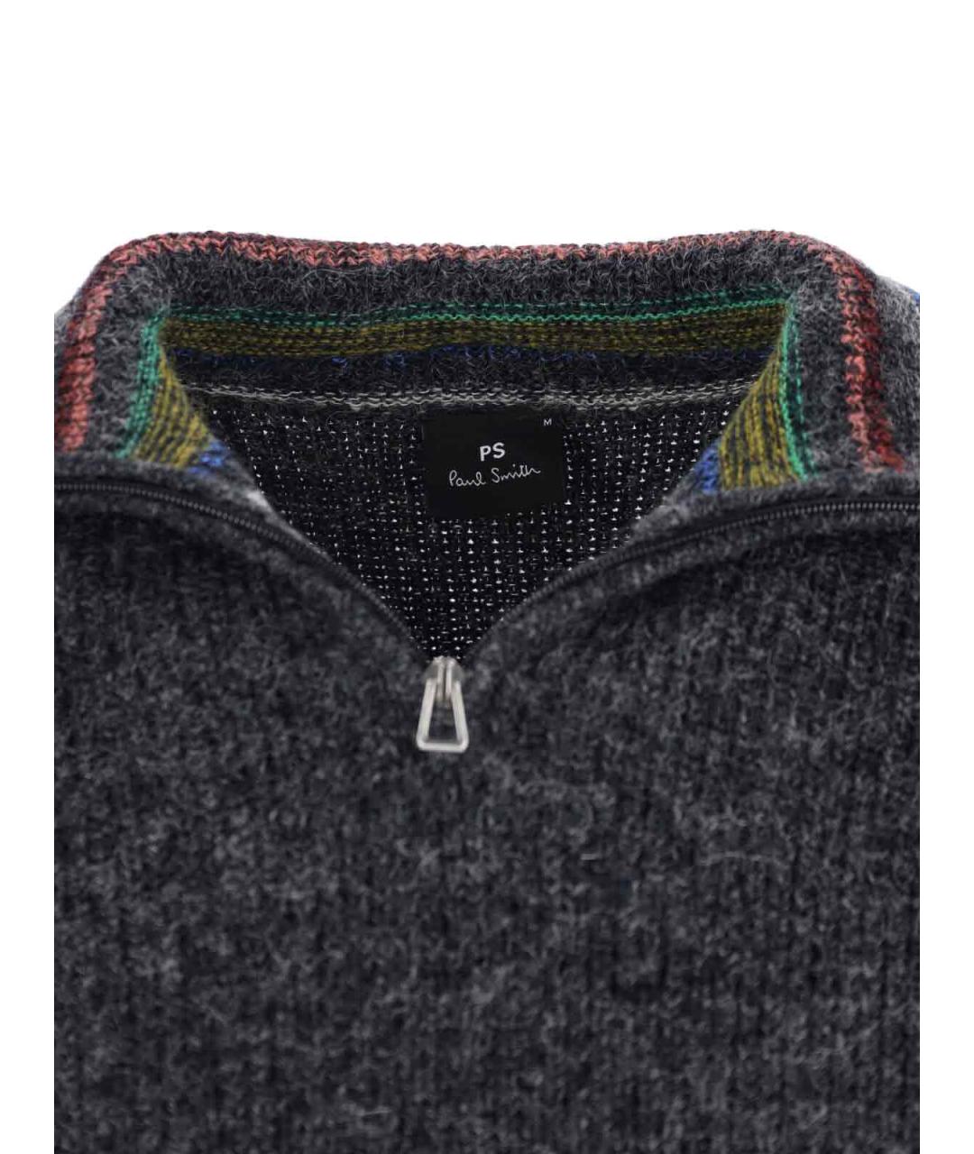 PAUL SMITH Серый хлопковый джемпер / свитер, фото 5