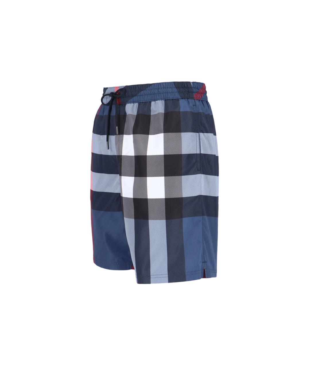 BURBERRY Синие полиэстеровые плавки, фото 3