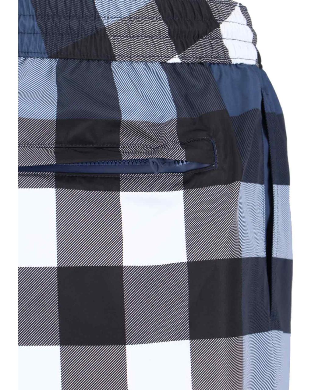 BURBERRY Синие полиэстеровые плавки, фото 5