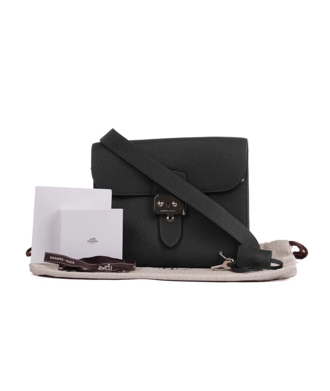 HERMES Зеленая кожаная сумка на плечо, фото 2