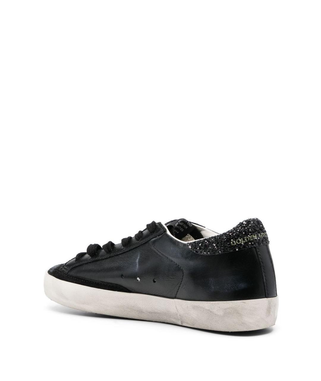 GOLDEN GOOSE DELUXE BRAND Черные кожаные кеды, фото 3