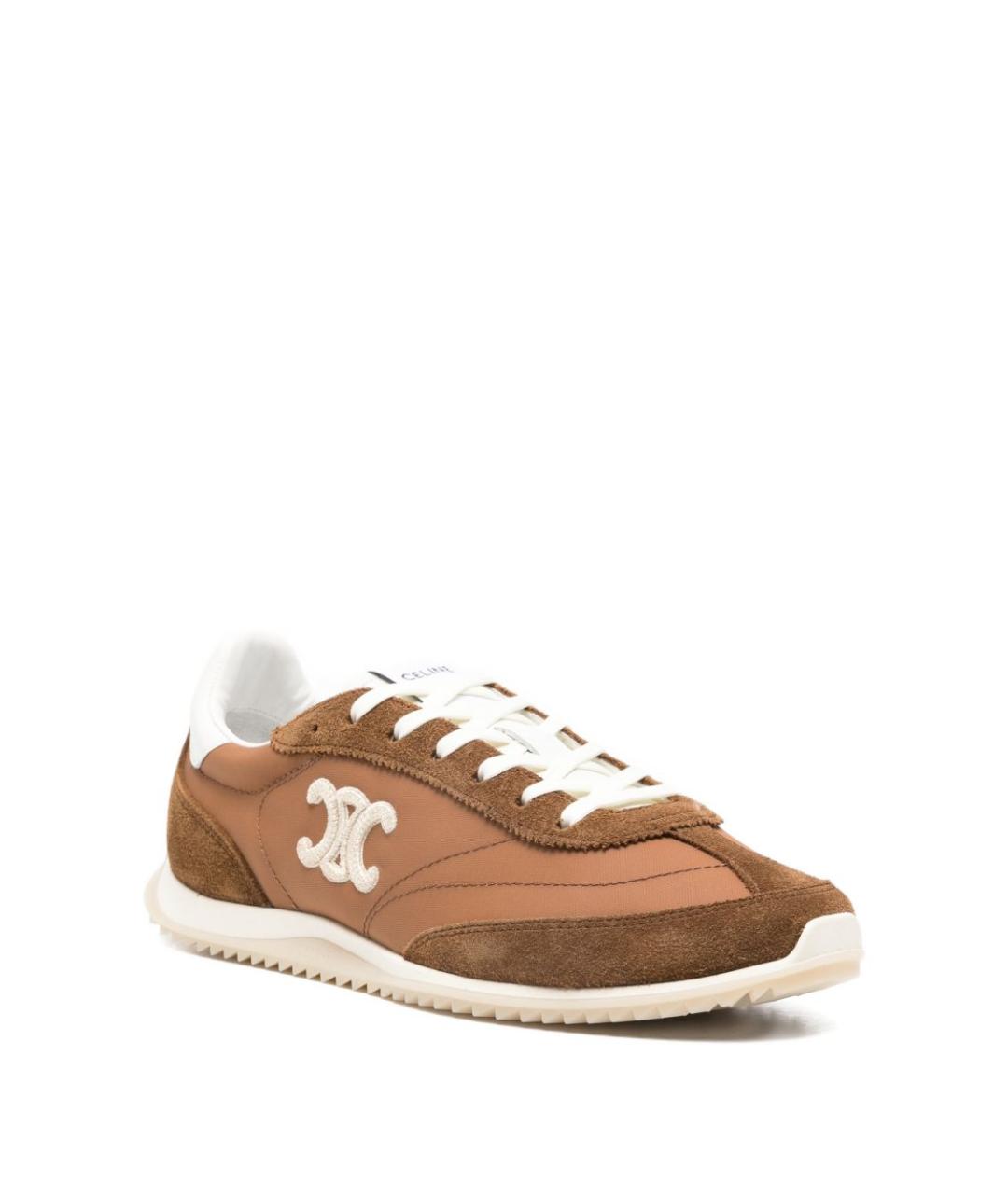 CELINE Коричневые текстильные кроссовки, фото 2