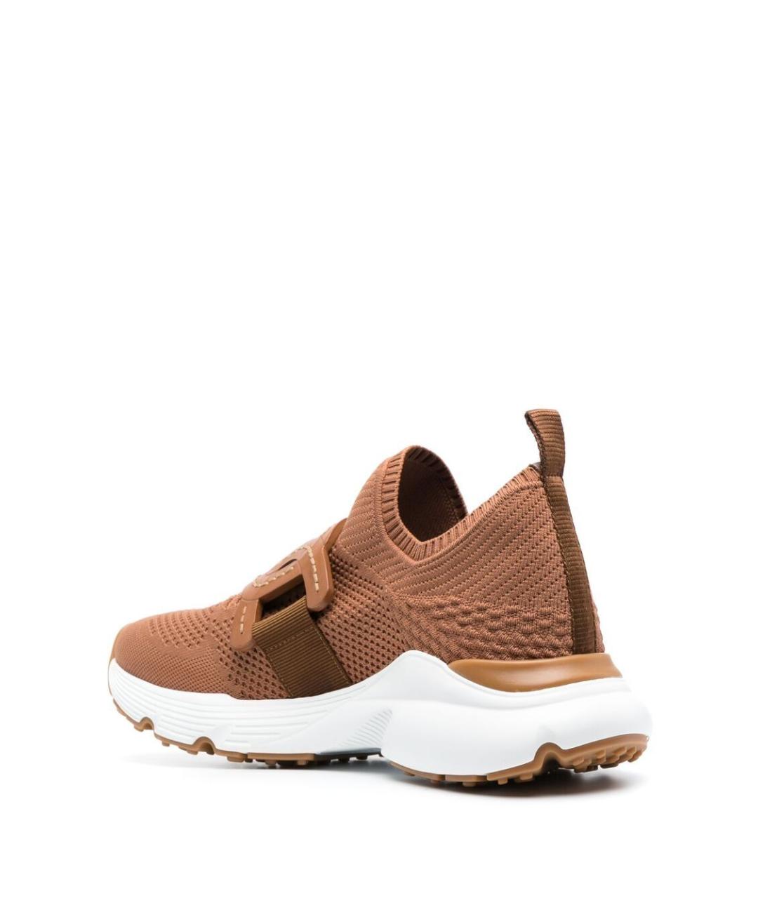 TOD'S Бежевые текстильные кроссовки, фото 4