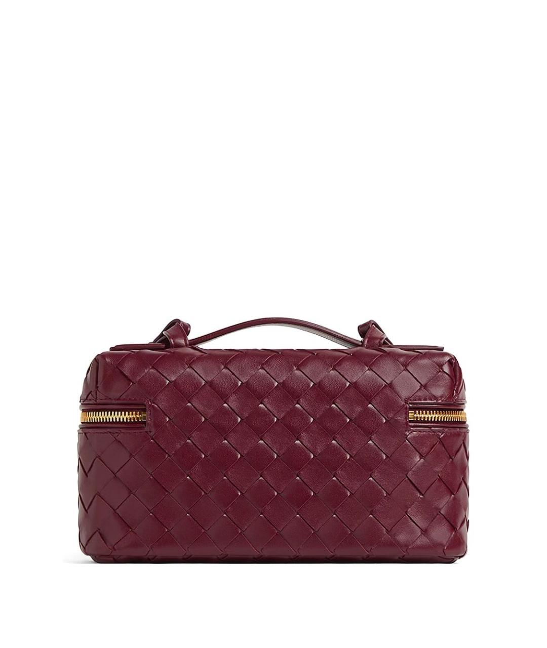 BOTTEGA VENETA Бордовая кожаная сумка через плечо, фото 2